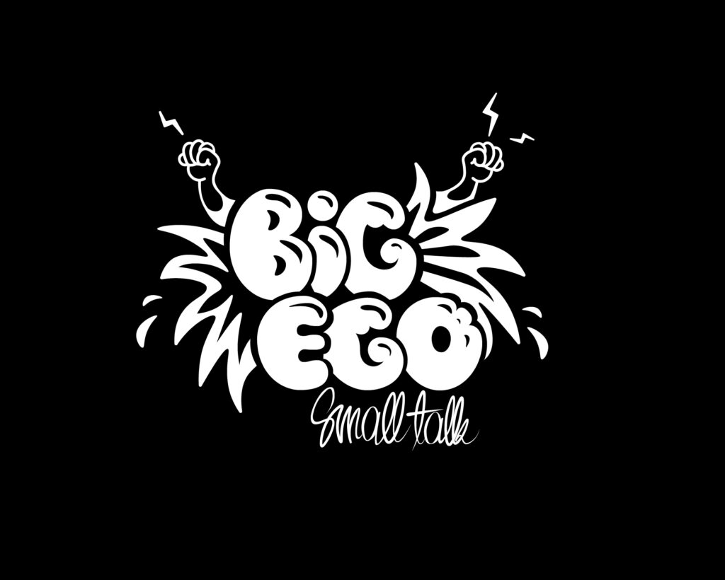 Big Ego kompozycja typograficzna